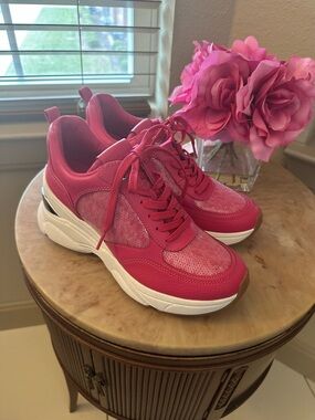 Michael Kors Hot Pink Scout Sneakers 8